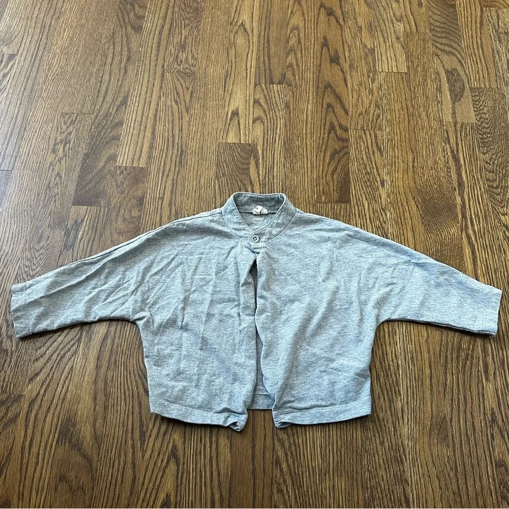 Gray Label single button light grey cardigan, size 12-18M